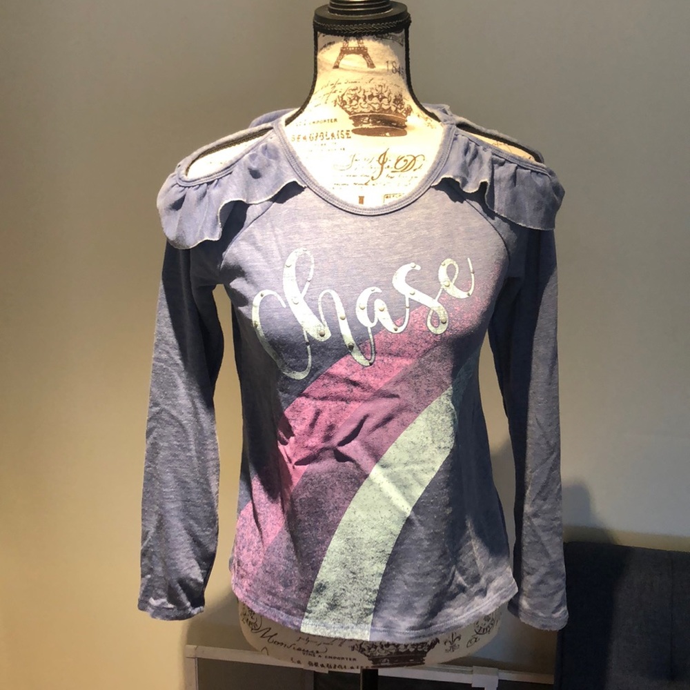 NWT ZOEY GIRL SWEATER WITH OPEN SHOULDERS